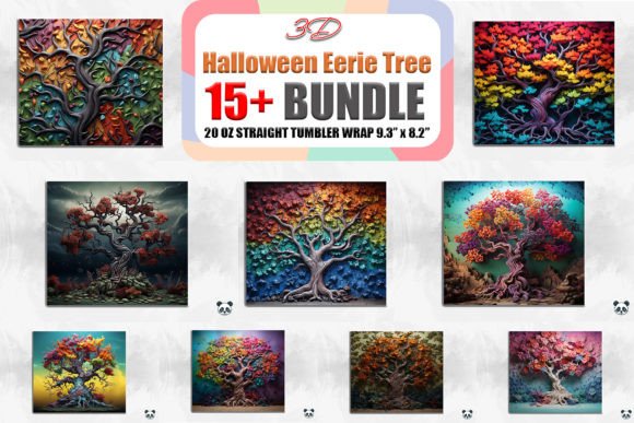3D Halloween Eerie Tree Tumbler Bundle Guide