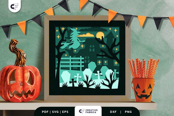 Bring the Spooky Season to Life with a Graveyard 3D Light Box Paper Cut SVG