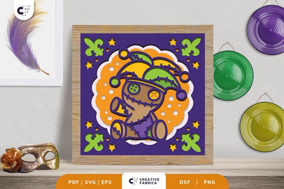 Bringing the Magic of Mardi Gras to Life with a 3D Shadowbox