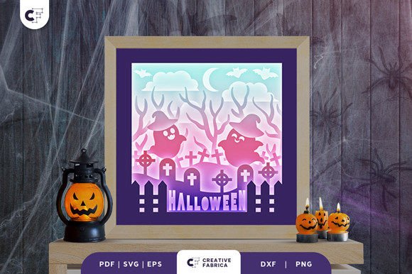 Crafting Depth and Atmosphere with 3D Halloween Spooky Ghost Papercut Designs