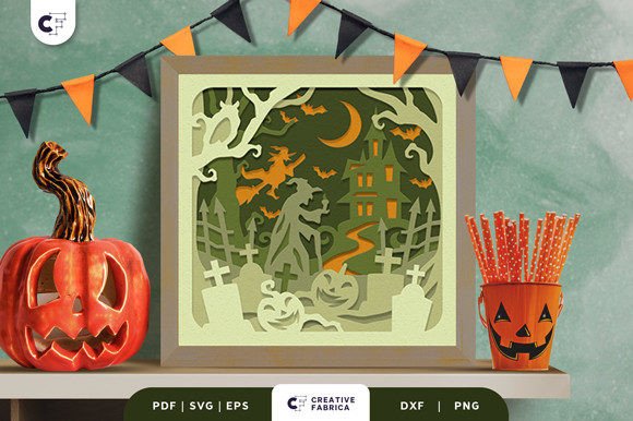 Crafting Depth and Dread: A Guide to the Haunted Graveyard 3D Shadow Box SVG