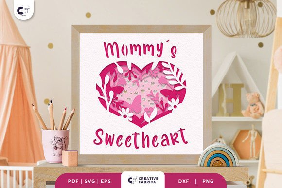Crafting Depth and Emotion: A Guide to the Mommy s Sweetheart 3D Shadow Box SVG