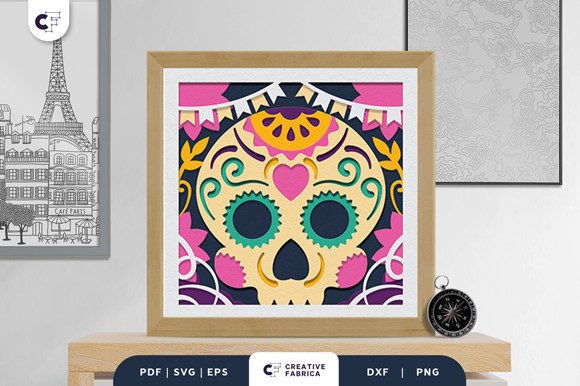 Crafting Depth and Tradition: The Day of the Dead 3D Layered Paper Cut