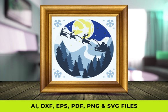 Crafting Depth: The 3D Layered Winter SVG Guide