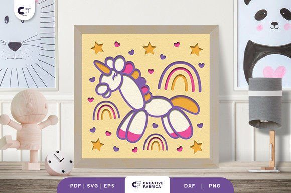 Creating Magical Depth with a Balloon Unicorn 3D Paper Cut SVG