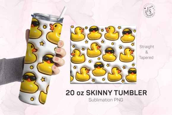 Creating Professional Sublimation Projects with the Inflated Bubble Rubber Duck Tumbler Wrap