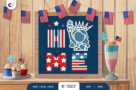 Elevate Designs with Patriotic 3D Art