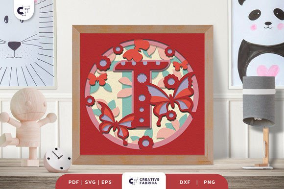 Elevating Home Decor with the Floral Alphabet Letter T 3D Shadow Box