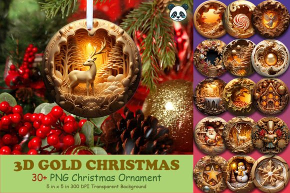 Evaluating the 3D Gold Christmas Ornament Bundle for Professional Sublimation