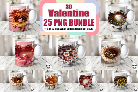 Evaluating the 3D Valentine Mug Wrap Sublimation Bundle for Custom Gift Creation
