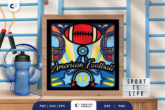 Evaluating the Football Helmet Shadow Box SVG for Papercraft Projects