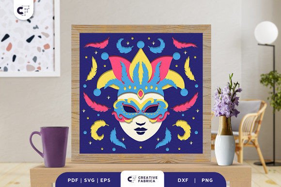 Mardi Gras 3D Paper Cutting SVG Guide