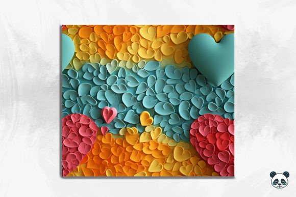 Mastering the 3D Hearts Seamless Pattern for Professional Tumbler Designs