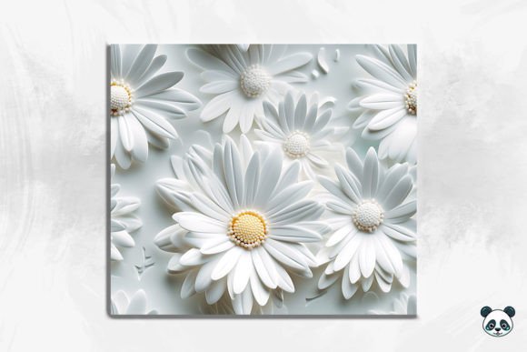 Mastering the White Daisy Flower 3D Seamless Pattern 6 for Professional Sublimation Results