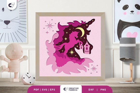 Unicorn Head 3D Shadow Box SVG: A Guide to Crafting Layered Paper Art
