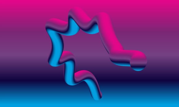 Unlocking Creative Potential with a 3D Design Fluid Background Vector