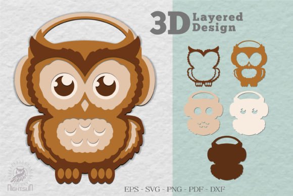 Unlocking Precision and Charm with the Cute Owl 3D Design SVG